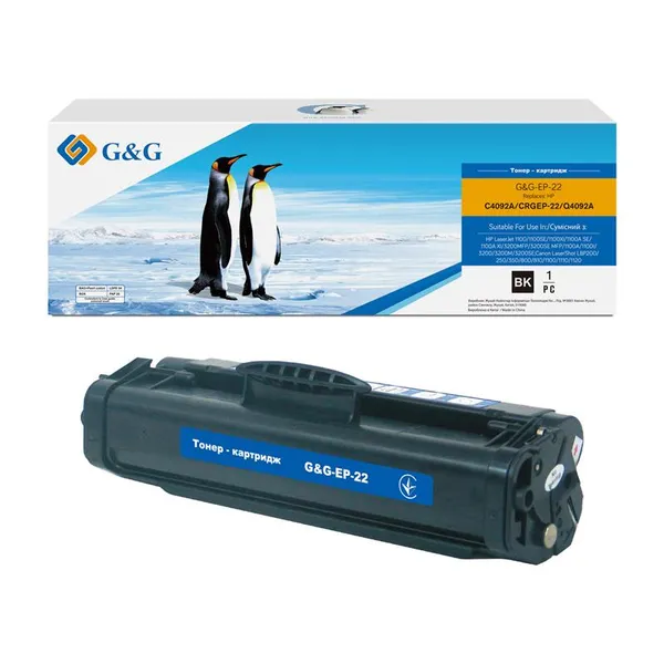 Картридж G&G до Canon EP-22 LBP-800/810/1120/HP C4092A Black (2500 стор)