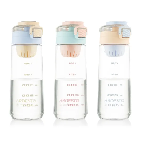 Бутылка для воды с отсеком для фруктов ARDESTO Duo 720мл, пластик, розовый, фиолетовый заказать