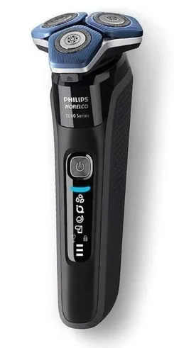 Бритва електр. Philips Series 7000 SkinIQ роторная,  бритв.головок-4, Li-Ion, сух.+влажн., индикат. заряда, триммер, чехол, черный фото