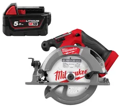 Пила дискова аккумуляторна безщіткова MILWAUKEE M18 FCS552-0, Ø165мм (каркас) + M18 B5 подарунок фото