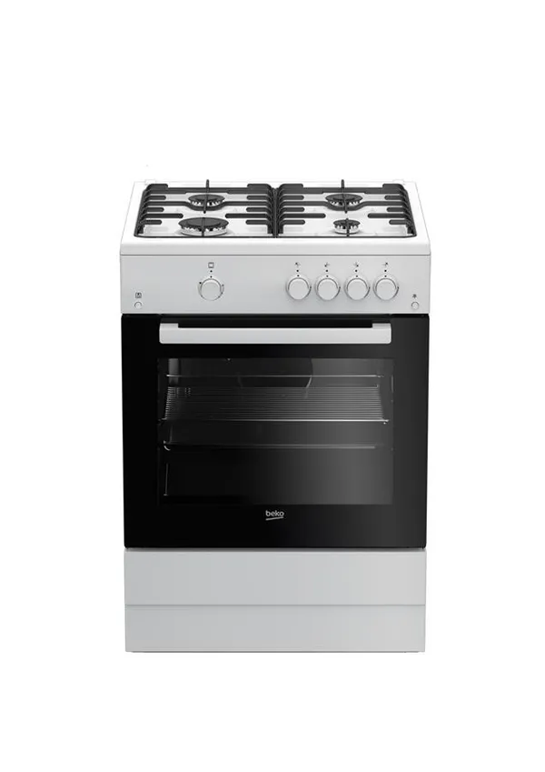 Плита Beko газовая,60л, 60x60см, белый