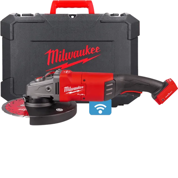 Шліфмашина кутова акумуляторна MILWAUKEE, M18 ONEFLAG230XPDB-0C, діаметр 230мм (кейс)