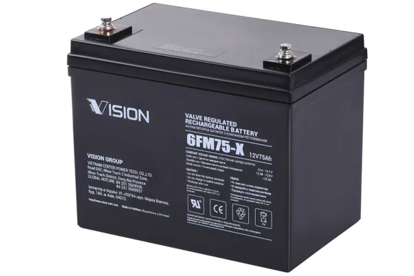 Аккумуляторная батарея Vision FM, 12V, 75Ah