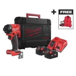 Гвинтоверт ударний акумуляторний Milwaukee M18 FID3MC-502X 18В АКБ 2х5А·год 0-3900об·хв 226Нм 1/4" ЗП M12-18FC TURBO прожектор M18 ALIS-0 жилет кейс 3.4кг фото
