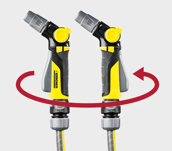 Зрошувач ручний Karcher "Plus", пістолетний, поворотне руків'я, регулювання напору води, регулювання форми струменя води ціна в Україні