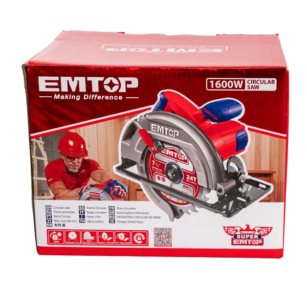 Купить Пила дисковая EMTOP ECSW1853 со скидкой