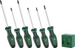 Отвертка Bosch набор 6шт, SL 4 мм, PH2х125 мм, PZ1х100 мм, PZ2х125 мм, Т20х100, Т25х100 фото