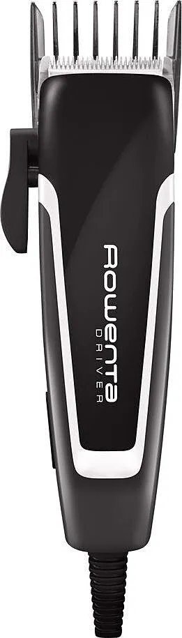 Машинка для стрижки Rowenta Driver, от сети, роторный мотор, насадок-4, титан.напыл., черный отзывы