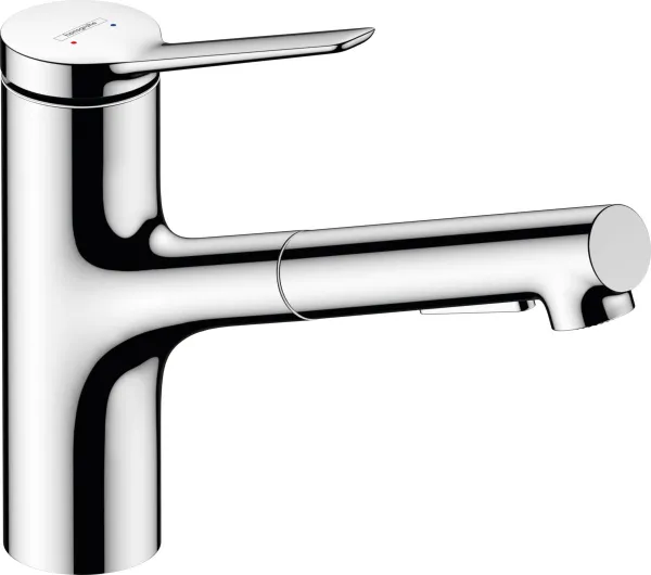 Смеситель для кухни Hansgrohe Zesis M33, дл.излива - 219мм, вытяжной, 1 рычаг, KM150, хром