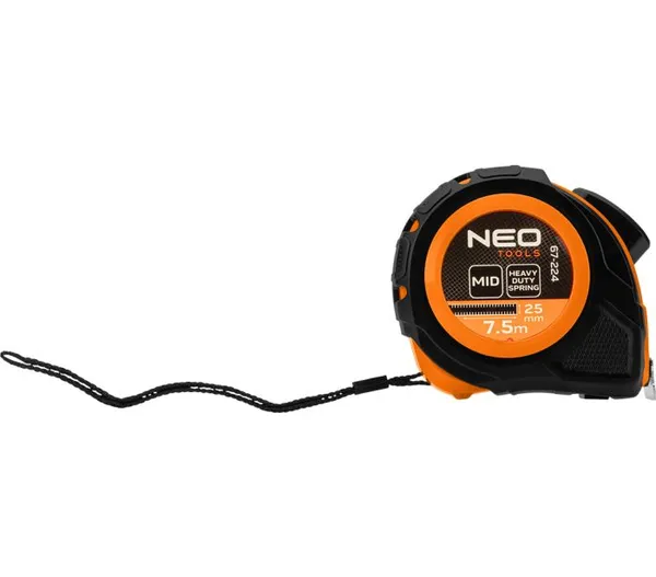 Рулетка Neo Tools, 7.5мx25мм, с фиксатором сматывания заказать
