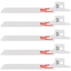 Полотно для шабельних пил THIN KERF MILWAUKEE, 90х1,8мм, (5шт), (метал) фото