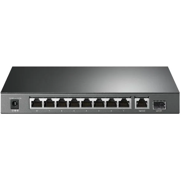 Коммутатор TP-LINK TL-SG1210P 8xGE (8xPoE), 1xSFP, 63Вт, Неуправляемый