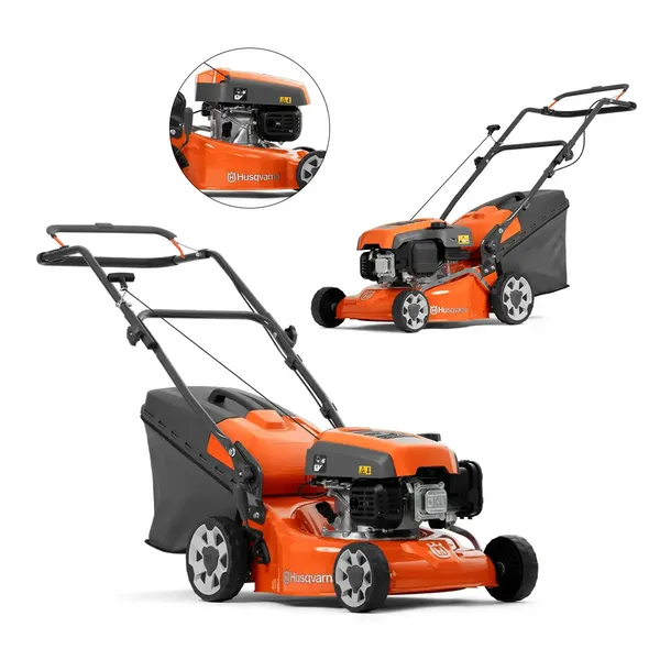 Газонокосарка бензинова Husqvarna LC 140P / Травокосарка побутова садова / Косарка для газону