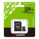 Карта памяти Kingston microSD  128GB C10 UHS-I A1 V10 R150MB/s + SD