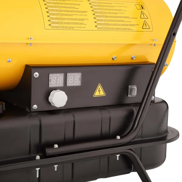 Тепловая пушка дизель/керосин 2E PowerHeat D30, прямого нагрева, 30кВт, 380м кв, 750м куб/ч, колеса, IPX4, жёлтый цена в Украине