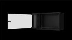 Шафа MIRSAN 19", 12U, SOHO, 535x400 мм, максимально 30 кг, чорна фото