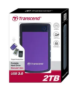 Портативний жорсткий диск Transcend 2TB USB 3.1 StoreJet 25H3 Фіолетовий фото