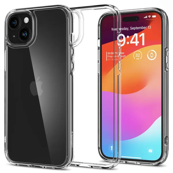 Чохол Spigen для iPhone 15 Plus, Ultra Hybrid, Crystal Clear