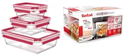 Набір контейнерів Tefal Master Seal, 3шт, жаростійке скло, прозорий фото