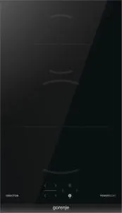 Варильна поверхня Gorenje індукційна, 30см, Доміно, PowerBoost, TouchControl, поєднання конфорок, чорний