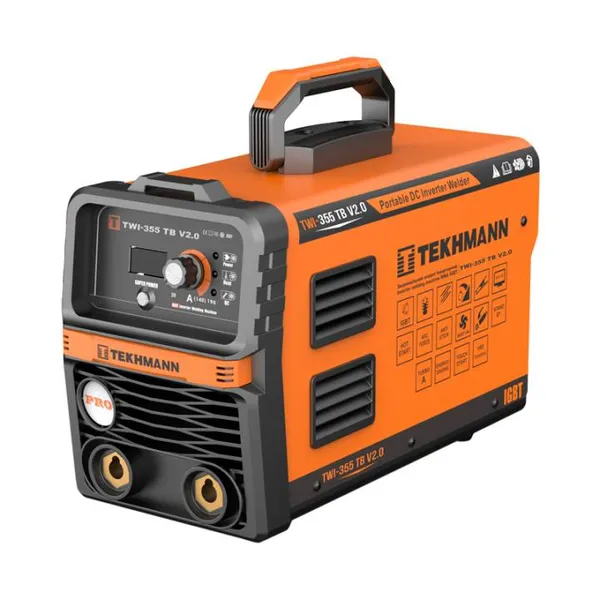 Зварювальний апарат інверторний Tekhmann TWI-355 TB v2.0 140А 5.8кВа 170-270В 5кг