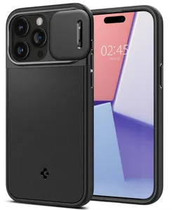 Чохол Spigen для iPhone 15 Pro, Optik Armor MagFit, Black фото