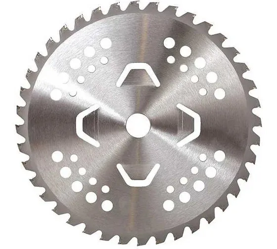 Диск на бензокосу 255×25.4 мм, 40Т с победитовыми напайками и подрезом травы Rebiner купить в Украине