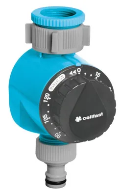 Таймер для поливу Cellfast IDEAL механічний, до 120 хв, підключення 3/4-1" фото