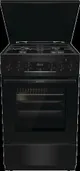 Плита Gorenje комбінована, 70л, 50x60см, дисплей, чавун, чорний