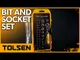 Набор торцевых головок и бит Tolsen, 1/4", с трещоткой, 38шт