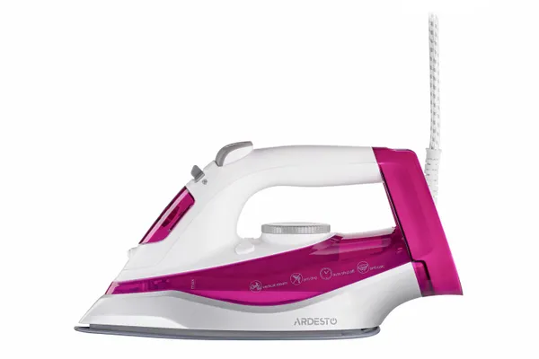 Праска Ardesto IR-C2230-BUR, 2200Вт, 300мл, паровий удар, керам. підошва, малиновий замовити
