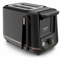 Тостер Tefal Includeo 850Вт, разморозка, пластик, черный фото