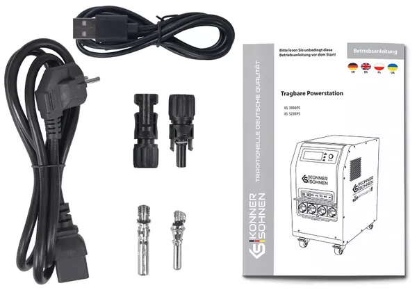 Портативная электростанция Konner&Sohnen KS 3000PS, 3000Вт, 3200Вт·ч, LifePo4, 37кг с доставкой