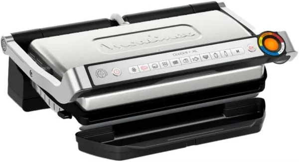 Гриль Tefal прижимной OptiGrill+ XL 2000Вт, темп. режимов-4, съёмные пластины, металл