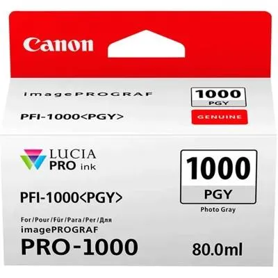 Чернильница Canon PFI-1000PGY (Photo Grey)