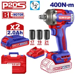 Гайковерт акумуляторний EMTOP ECIWL2040 фото