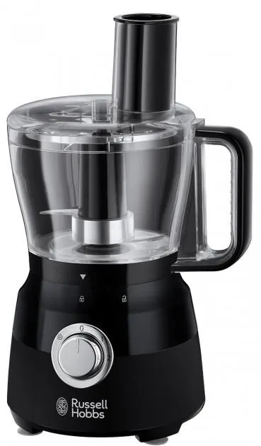 Кухонная машина Russell Hobbs Matte Black 600Вт, чаша-пластик, корпус-пластик, насадок-9, черный