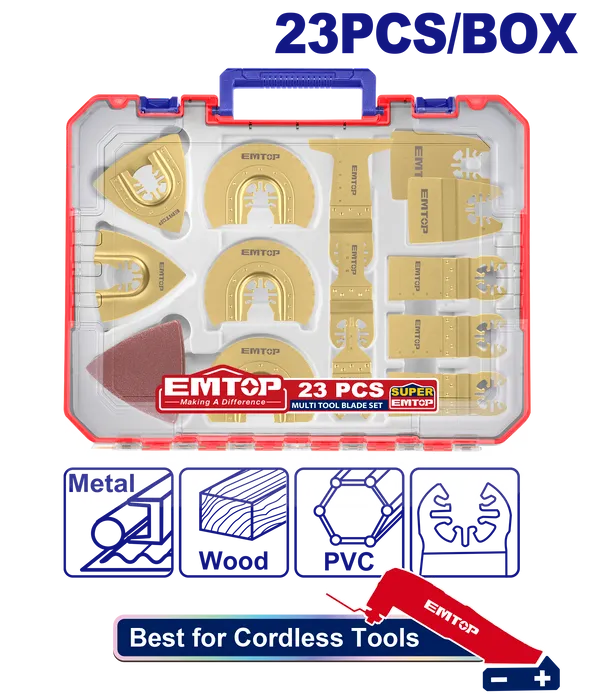 Набор многофункциональных лезвий EMTOP EMTB2301, 23 шт.