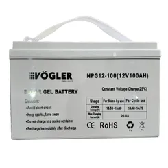 Аккумулятор 12 В, 100 А/ч гелевый Vogler NPG12-100 фото