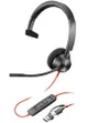 Гарнитура компьютерная моно On-ear Poly Blackwire 3310-M, USB-A, USB-C, всенаправленный, Microsoft Teams, черный