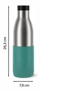 Термобутылка Tefal Bludrop soft touch, 700 мл, нержавеющая сталь, зелёный фото