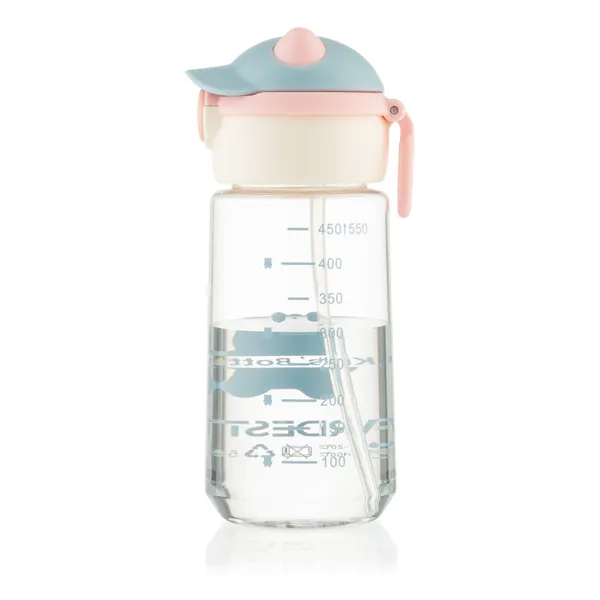 Купити Пляшка для води Ardesto Bear 550мл, пластик, рожевий зі знижкою
