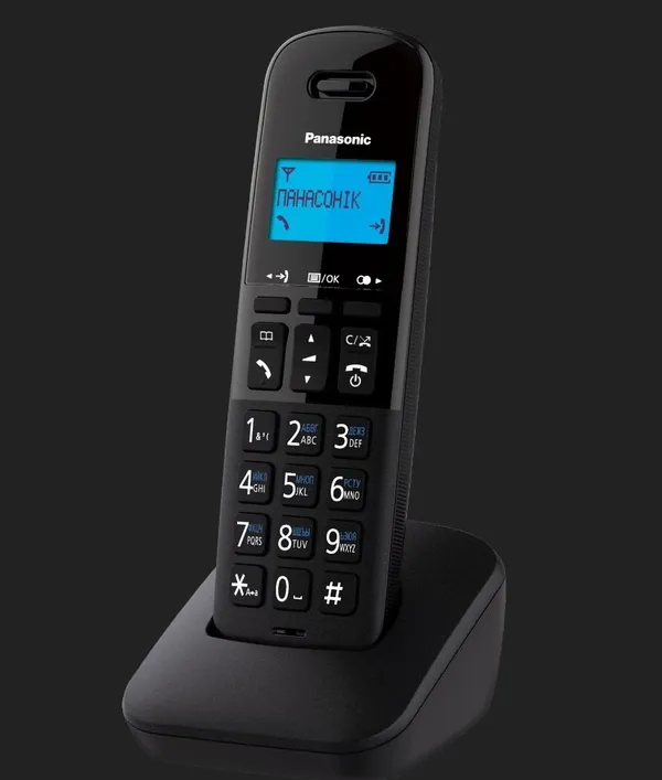 Радіотелефон DECT Panasonic KX-TGB610UAB, чорний