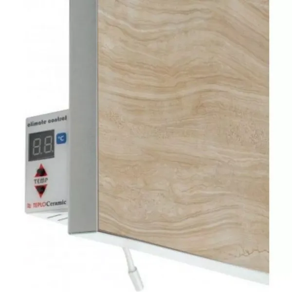 Керамічна панель TEPLOCERAMIC, 20м2, 1000Вт, електр. упр-ння, 120 х 60см, терморегулятор, мармур ціна в Україні